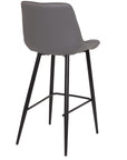 Finley - Grey Faux Leather Bar Stool