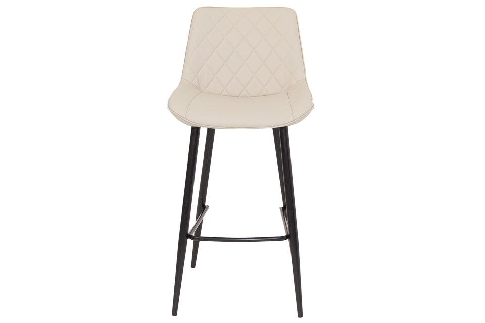 Finley - Taupe Faux Leather Bar Stool