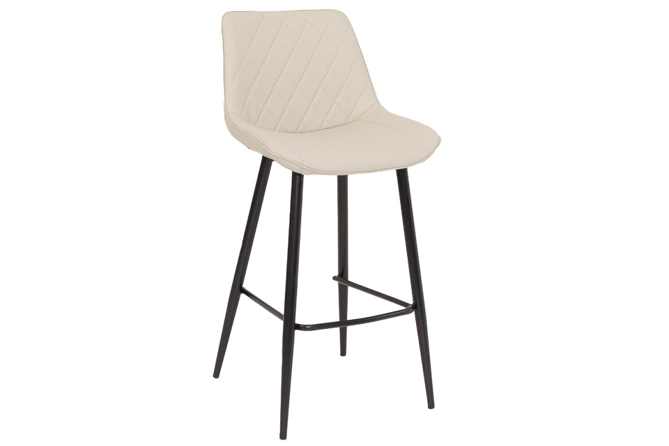 Finley - Taupe Faux Leather Bar Stool