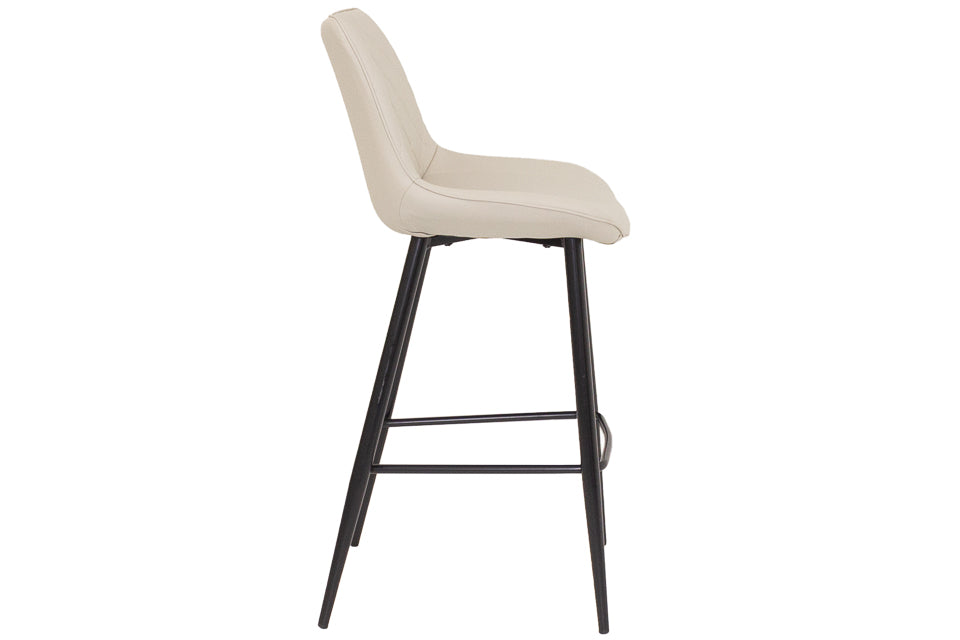 Finley - Taupe Faux Leather Bar Stool