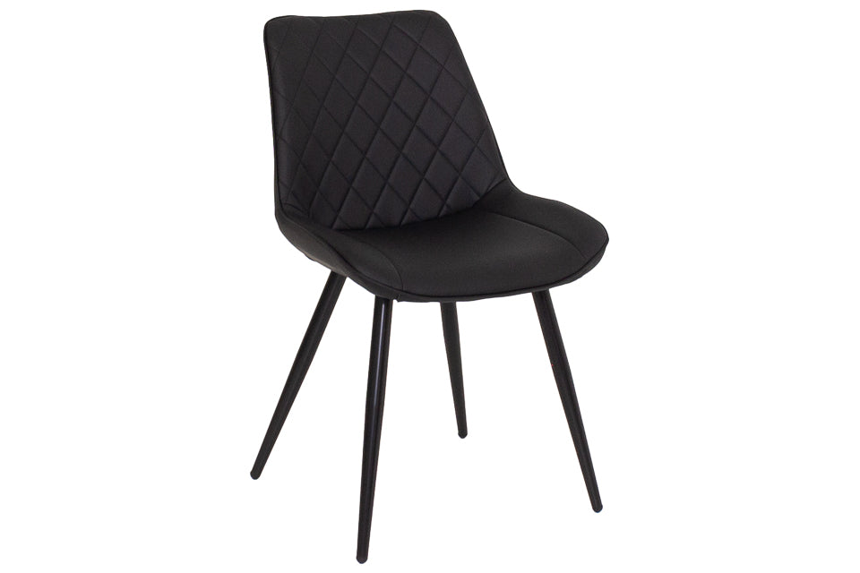 Finley - Black Faux Leather Dining Chair