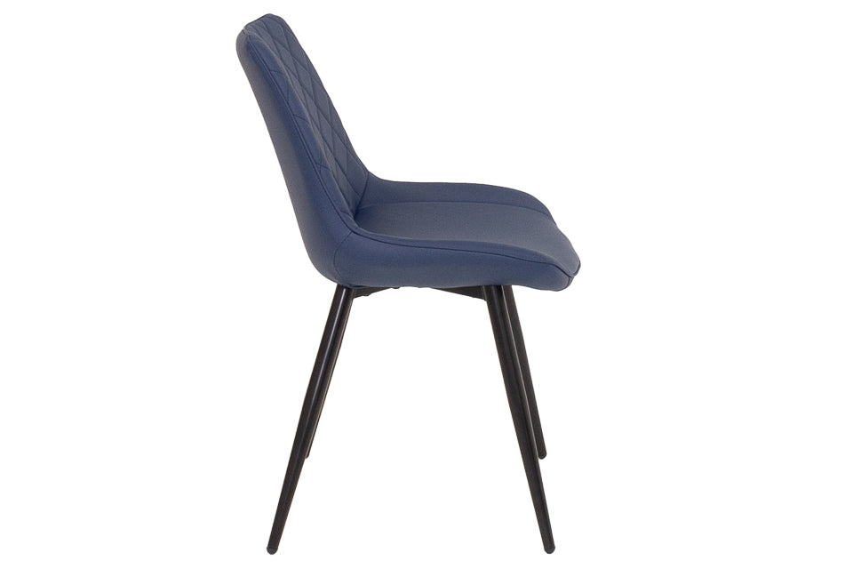 Finley - Blue Faux Leather Dining Chair