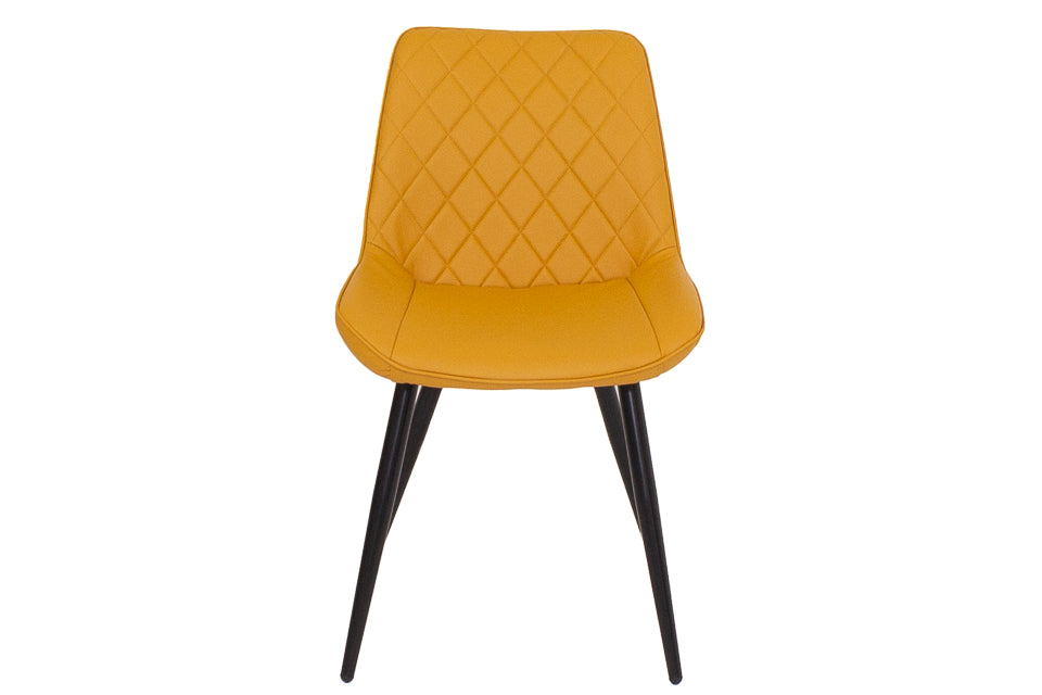 Finley - Yellow Faux Leather Dining Chair