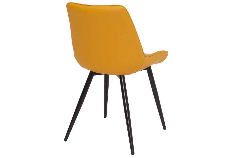 Finley - Yellow Faux Leather Dining Chair