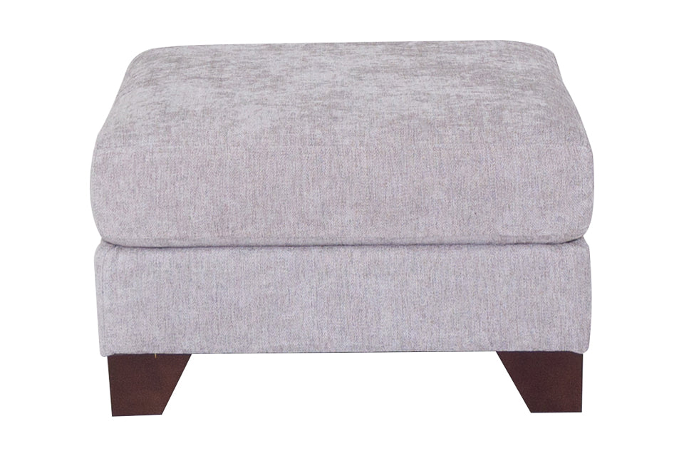 Footstool - Grey Fabric Footstool