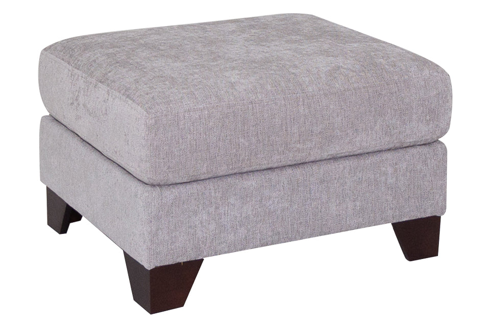 Footstool - Grey Fabric Footstool