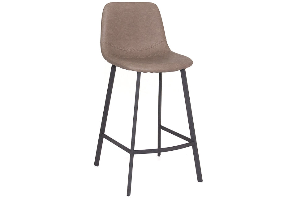 Faro Beige Faux Leather counter height Barstool
