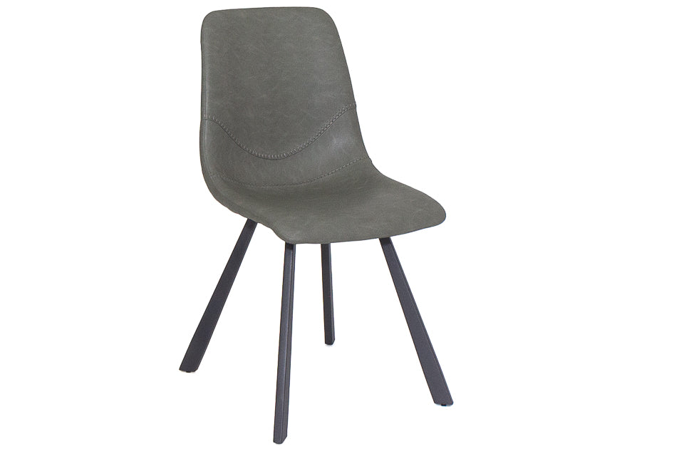 Faro Green Faux Leather Dining Chair