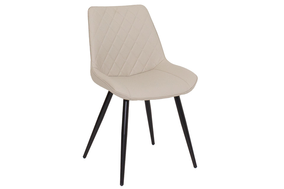 Finley Faux Leather Taupe Dining Chair