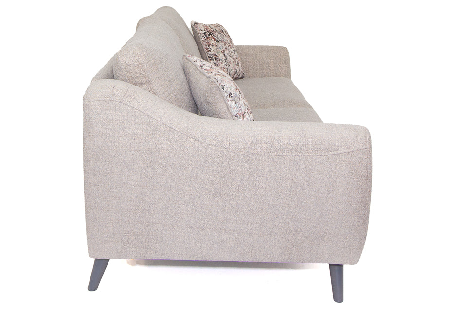 Gleeson - Grey Fabric 4 Seater Sofa