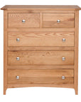 Harrison - Oak 5 Drawer Chest Of Drawers