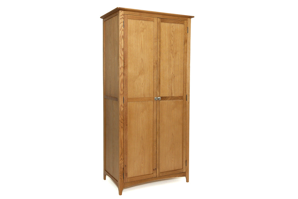 Harrison - Oak 2 Door  Wardrobe