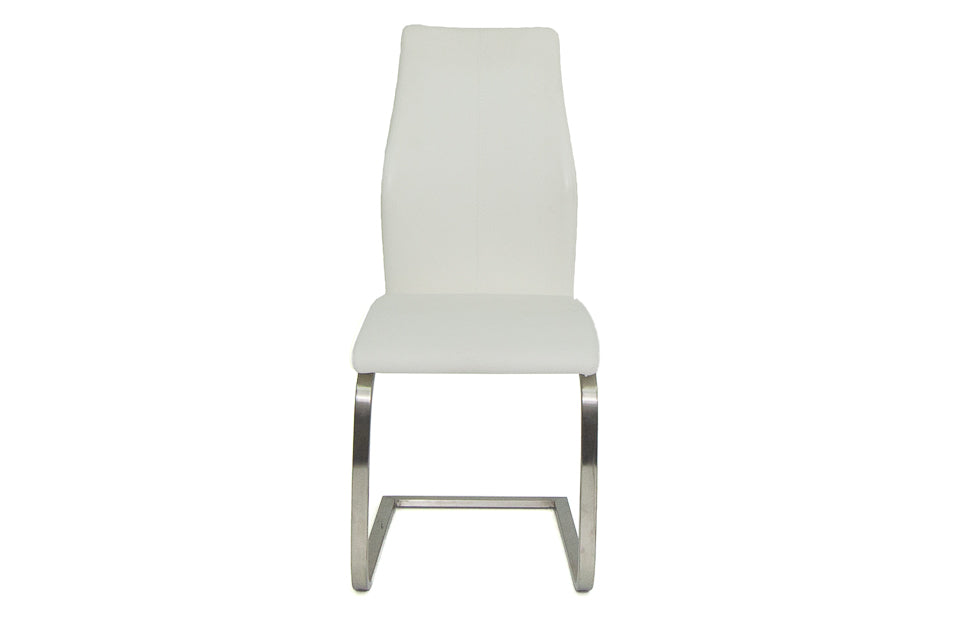 Imro - White Faux Leather Dining Chair