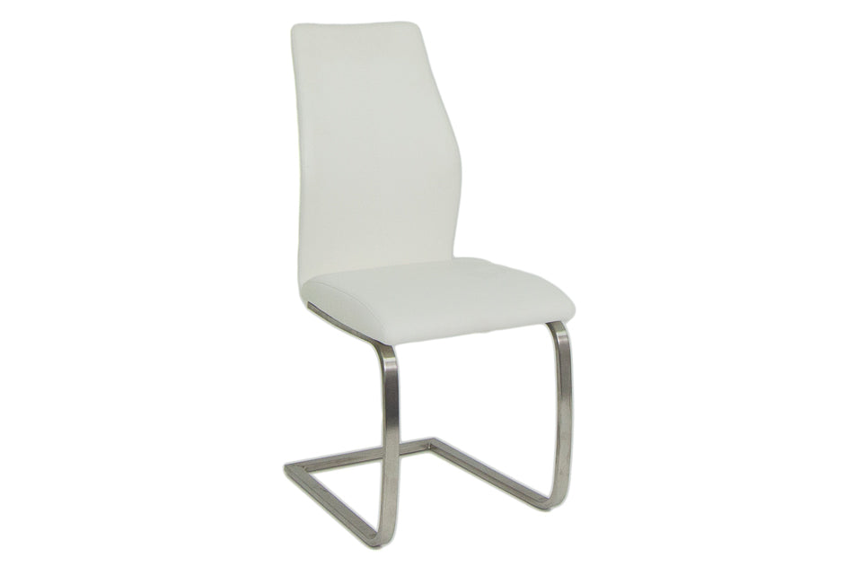 Imro - White Faux Leather Dining Chair