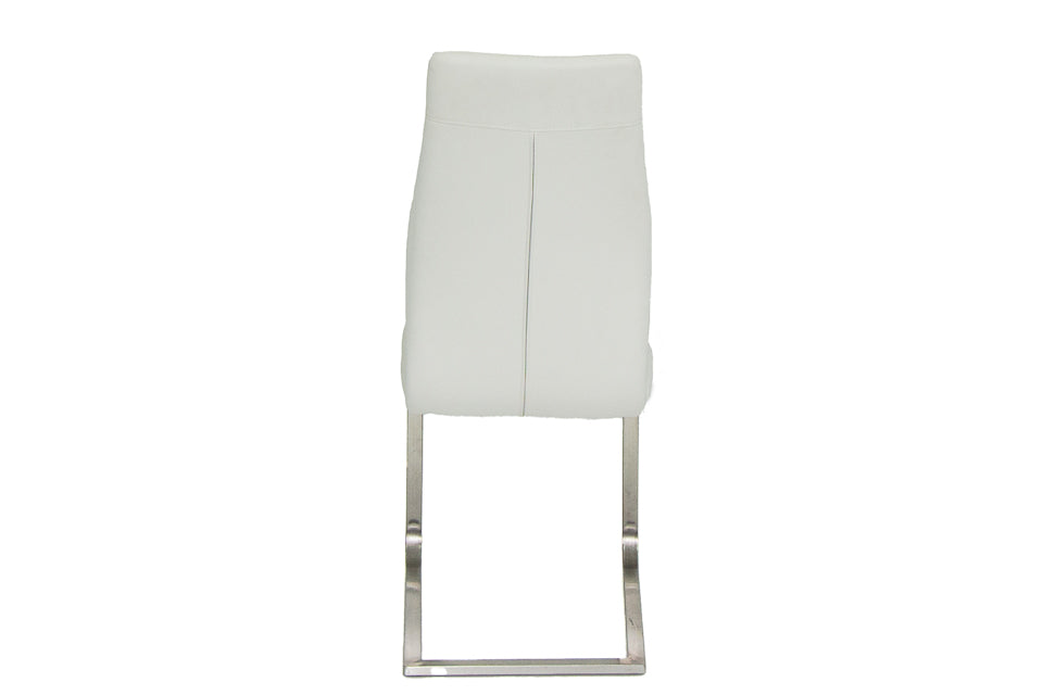 Imro - White Faux Leather Dining Chair