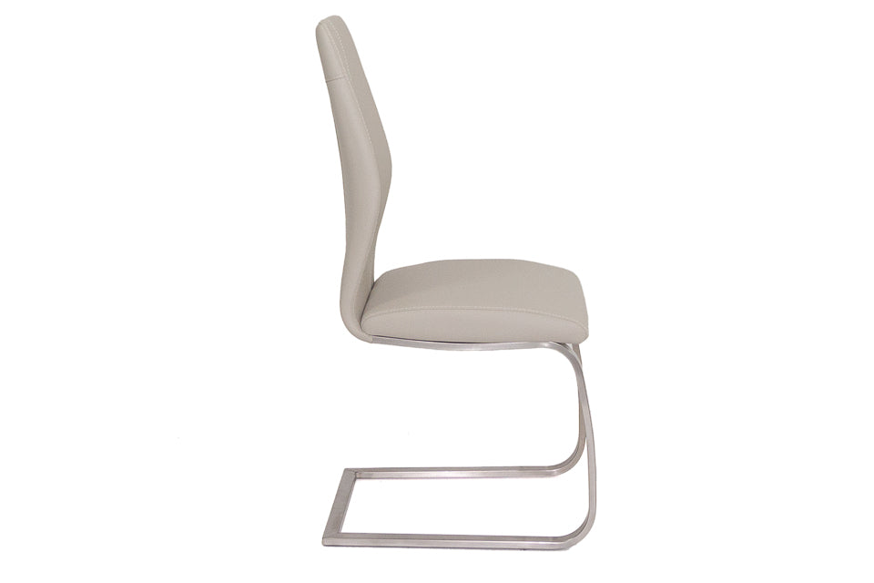 Imro - Taupe Faux Leather Dining Chair