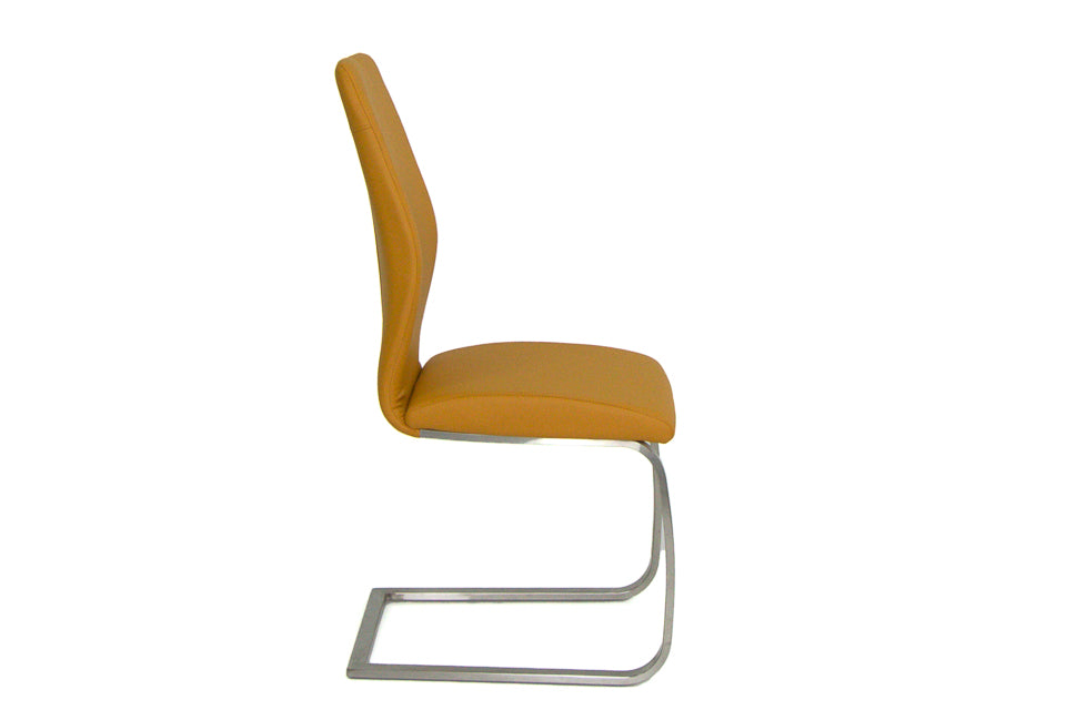 Imro - Yellow Faux Leather Dining Chair