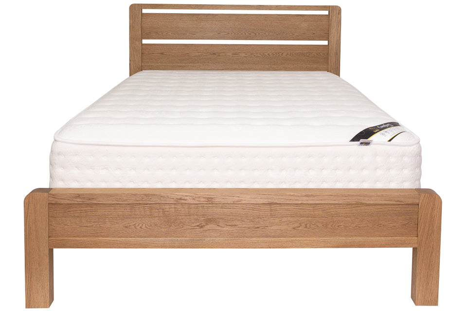 Jersey - Oak 4Ft6In Double Bed Frame