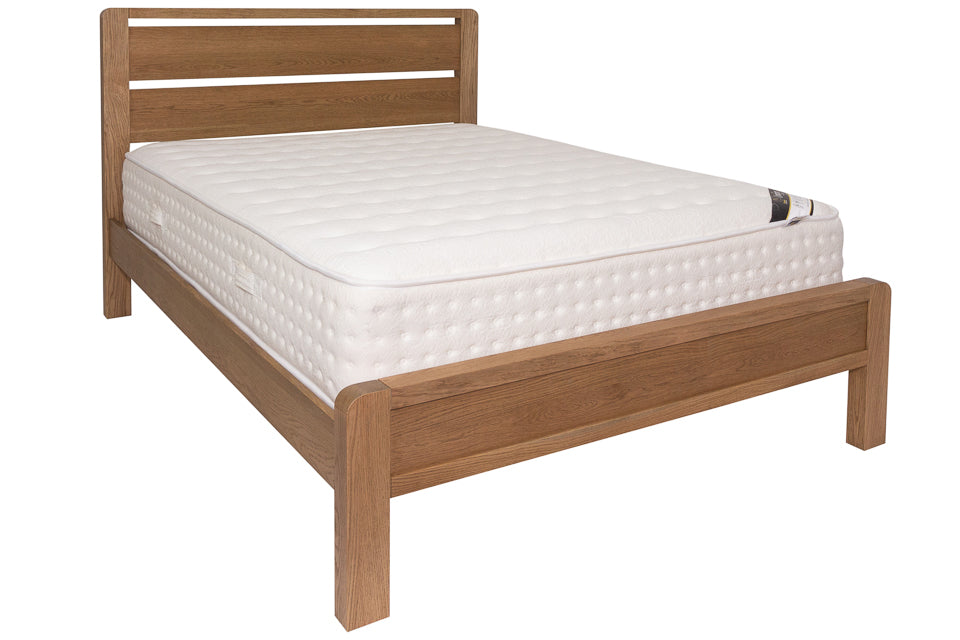 Jersey - Oak 4Ft6In Double Bed Frame