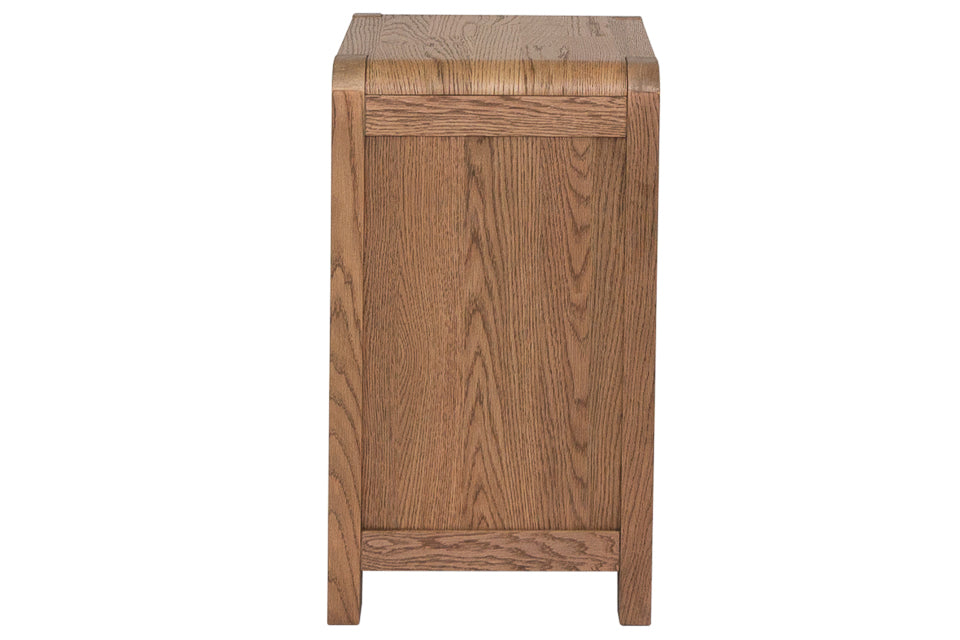 Jersey - Oak 3 Drawer Bedside Locker