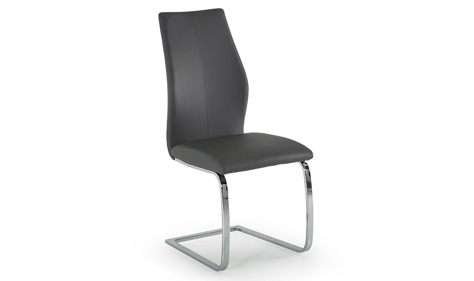 Jason Grey Faux Leather Dining Chair