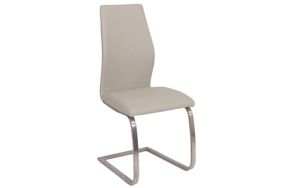 Jason Taupe Faux Leather Dining Chair