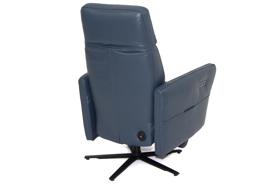Kiano - Leather Battery Operated Tv Recliner Chair With Swival Operation