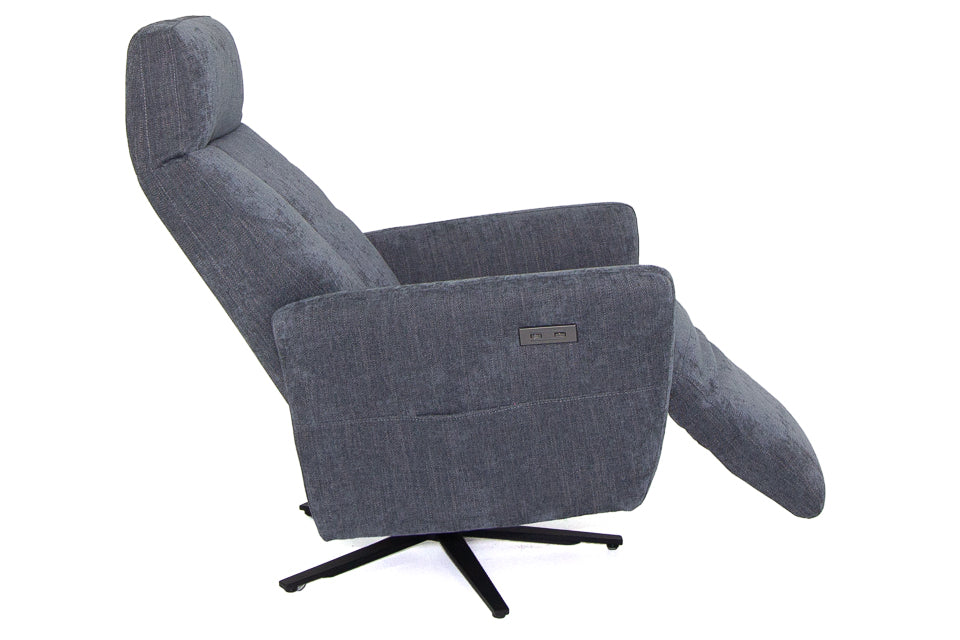 Kiano  - Fabric Battery Operated Tv Recliner Chair With Swival Operation