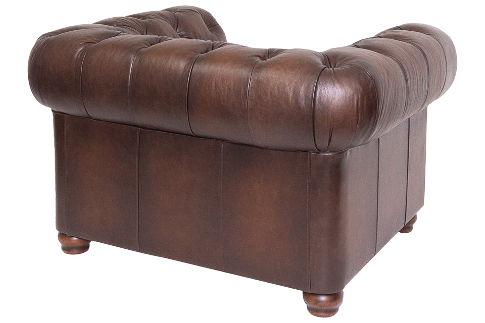 Knightsbridge - Brown Leather Armchair