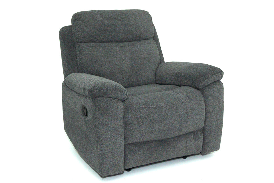 Leon - Grey Fabric Recliner Chairs