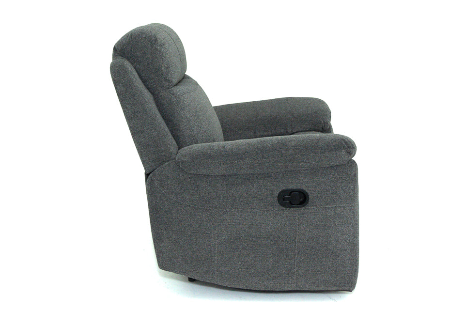 Leon - Grey Fabric Recliner Chairs