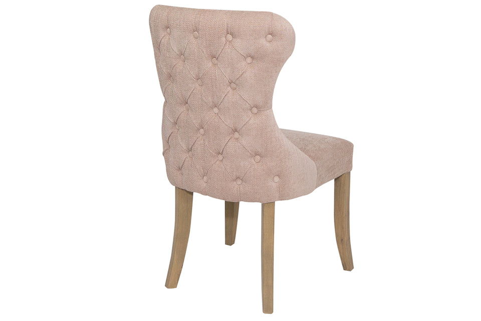 Levi - Cream Fabric And Wood Dining Chair