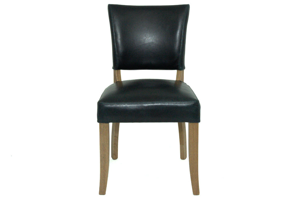 Limerick - Blue Leather Dining Chair