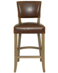 Limerick - Brown Leather Bar Stool