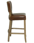 Limerick - Brown Leather Bar Stool