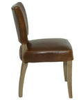 Limerick - Brown Leather Dining Chair