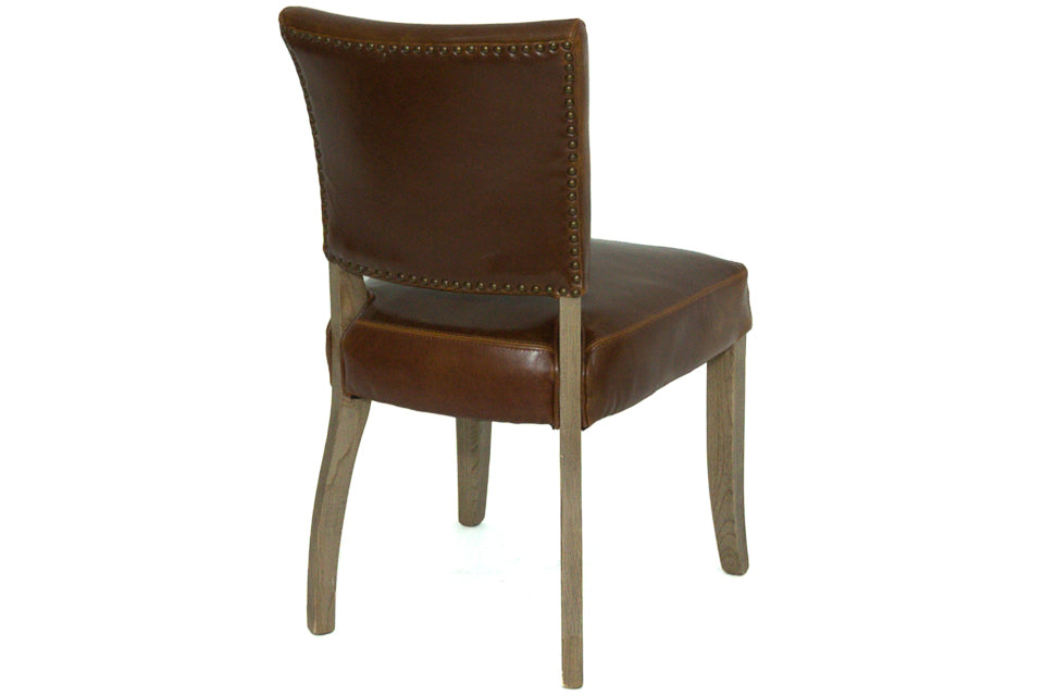 Limerick - Brown Leather Dining Chair