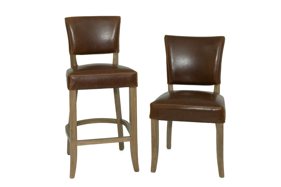 Limerick - Brown Leather Dining Chair