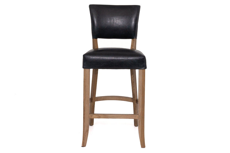 Limerick - Blue Leather Bar Stool