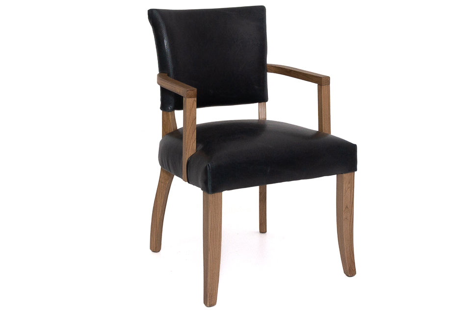 Limerick - Blue Leather Dining Chair