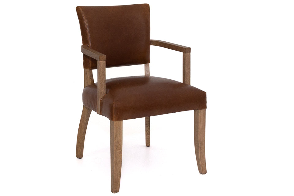 Limerick - Brown Leather Dining Chair