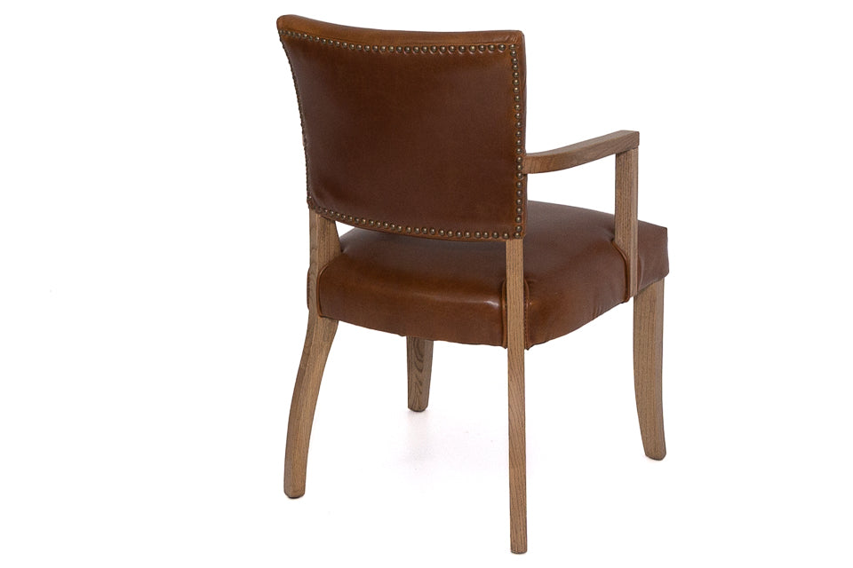 Limerick - Brown Leather Dining Chair