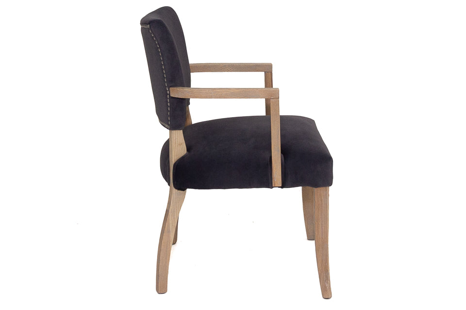 Limerick - Grey Velvet Dining Chair