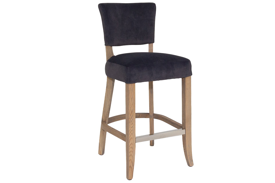 Limerick - Grey Velvet Bar Stool