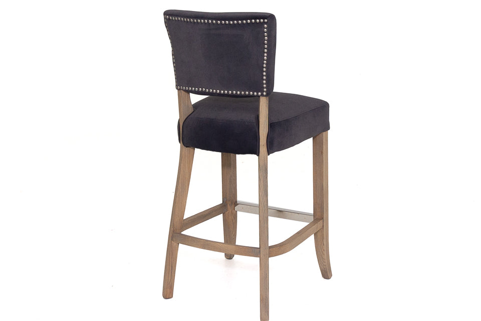 Limerick - Grey Velvet Bar Stool