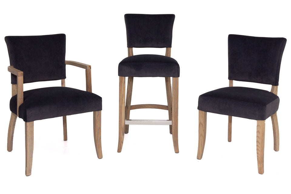 Limerick - Grey Velvet Dining Chair