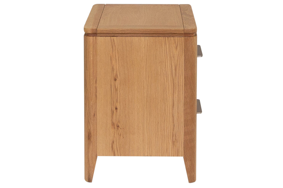 Lola - Oak 3 Drawer Bedside Locker