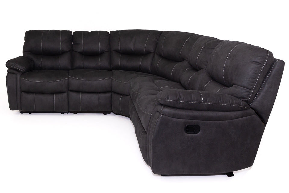 Luca - Grey Fabric Corner Recliner Sofa