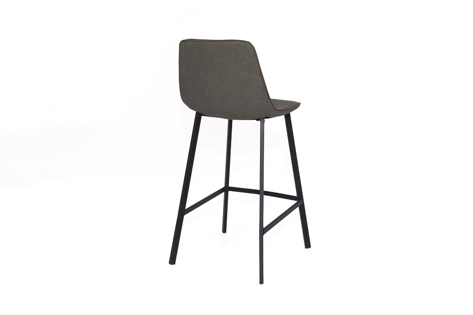 Lucan - Taupe Faux Leather Bar Stool