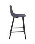 Lucan - Blue Faux Leather Bar Stool